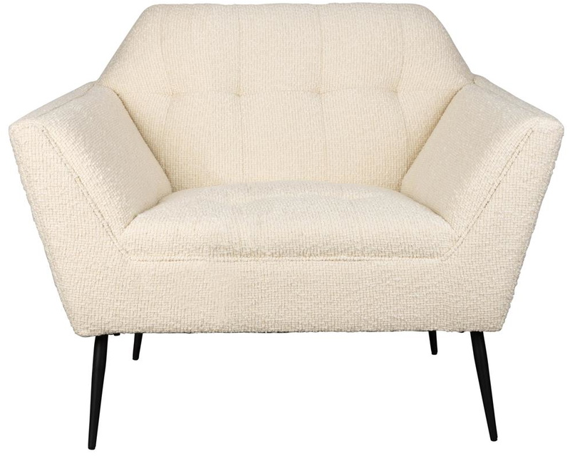 Loungestol Hvilestol Dutchbone Kate Perlemor   Polyester Og Pu-skum  Jernben  Armlæn