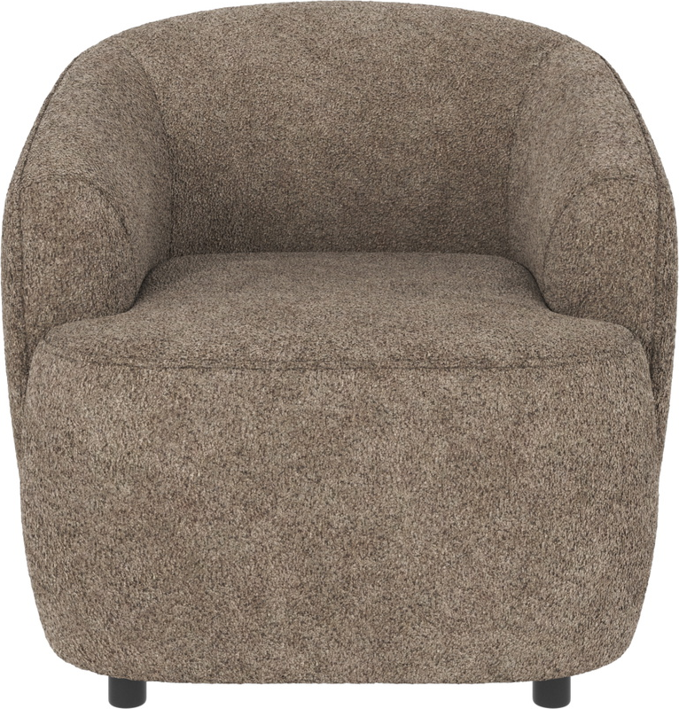 Loungestol Lænestol Rowico Dermot Anna-stof Mørk Beige   Nordisk Design H77ã B85ã D90 Cm