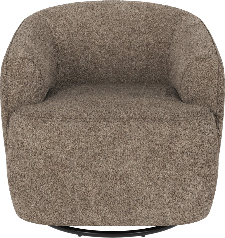 Loungestol Rowico Dermot   Mørk Beige Anna   Polyester Med Vippefunktion Og 360 Drejefunktion