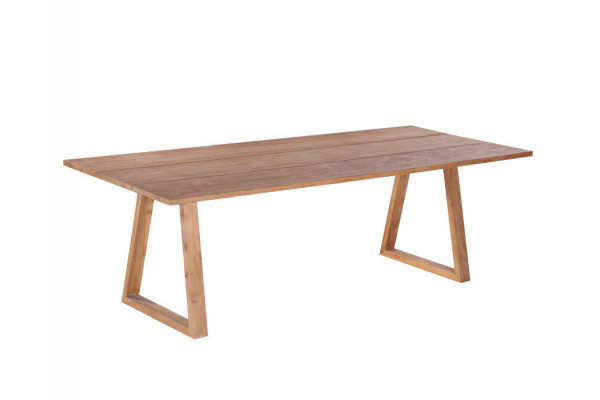 Mako Plankebord 100x240 Cm   Bordben   Teak Trapez