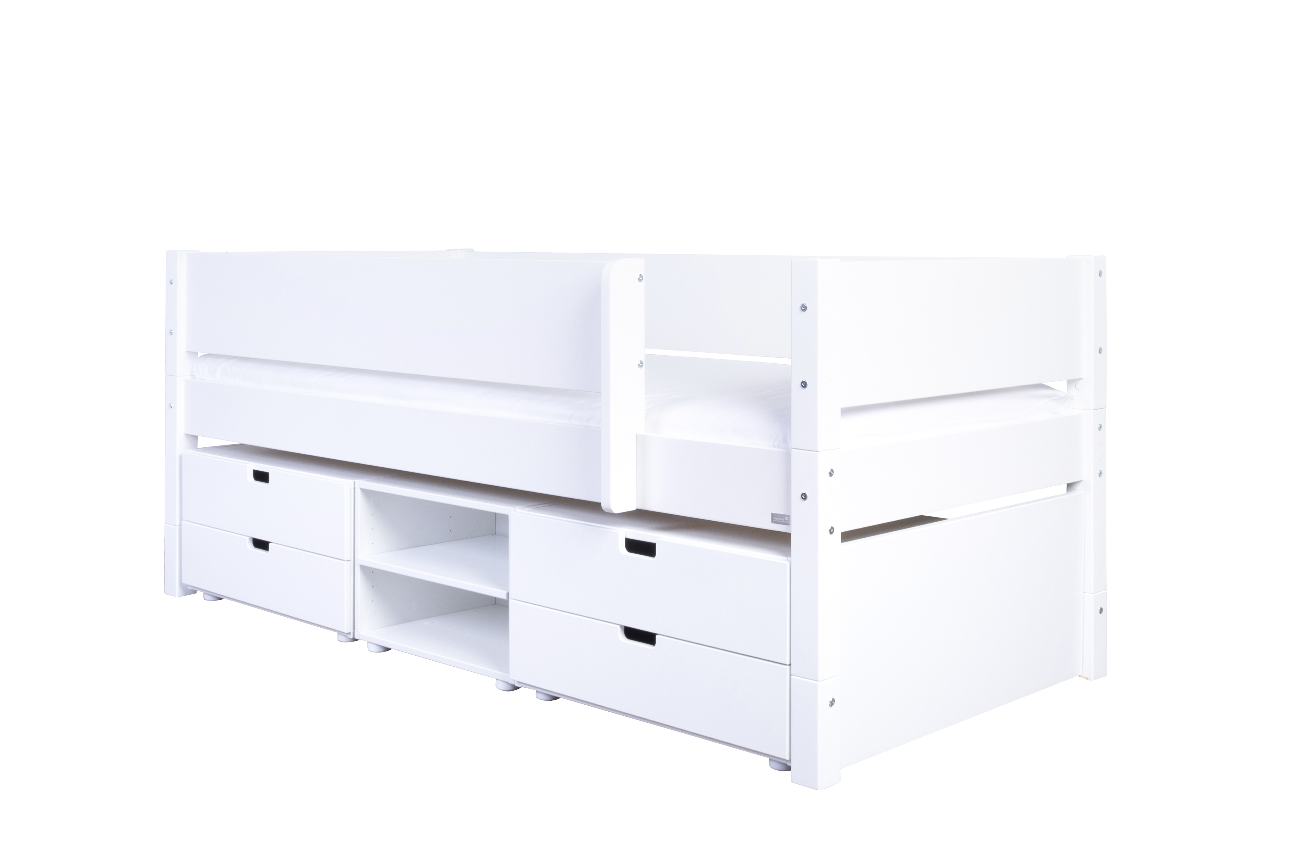 Manis-hâ Ariel Enkeltseng Med Design Sengehest Og Opbevaring 200 Cmâ -  90x200