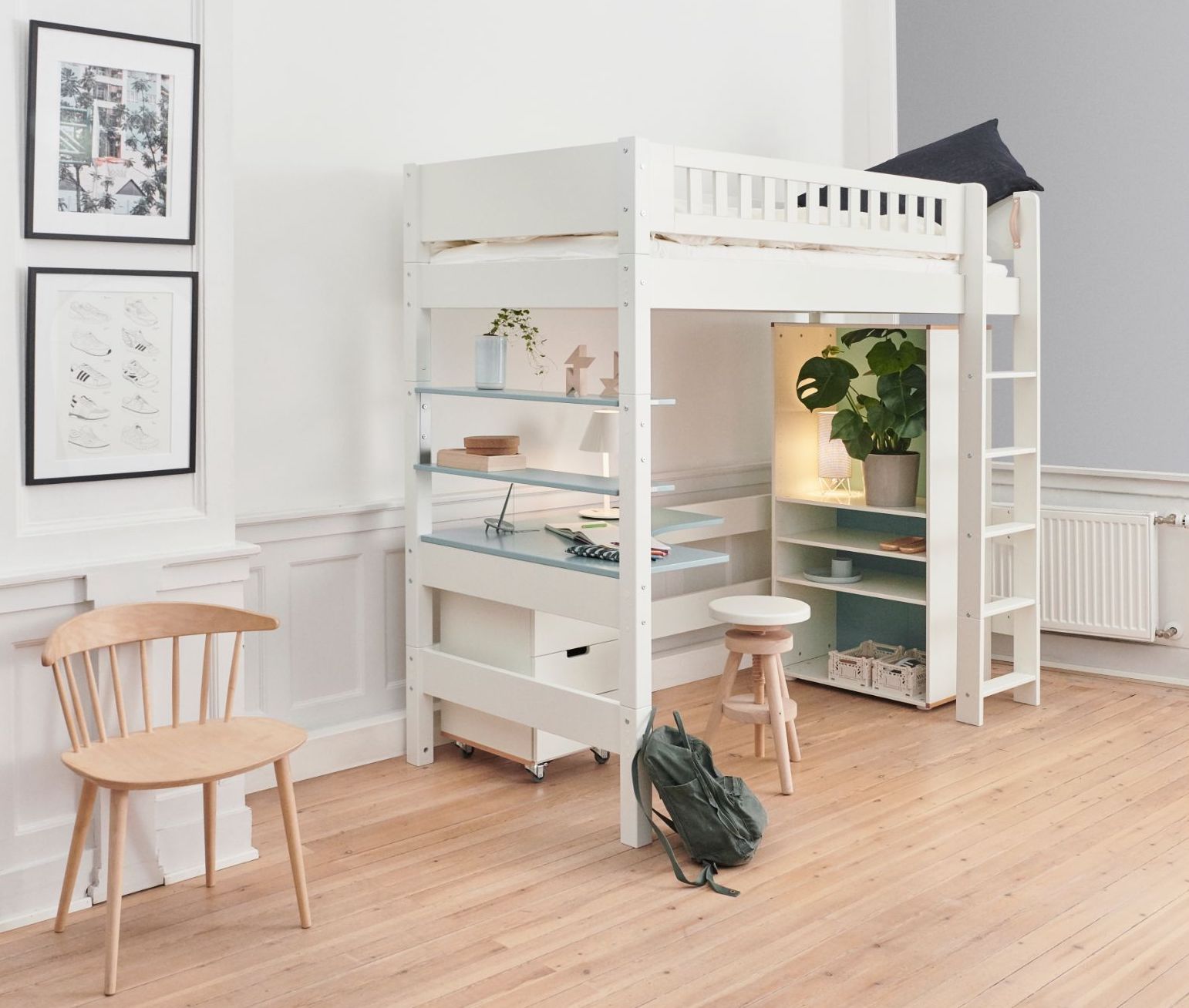 Manis-hâ Gefion Højseng Med Tremme Sengehest 160 Cmâ -  90x160