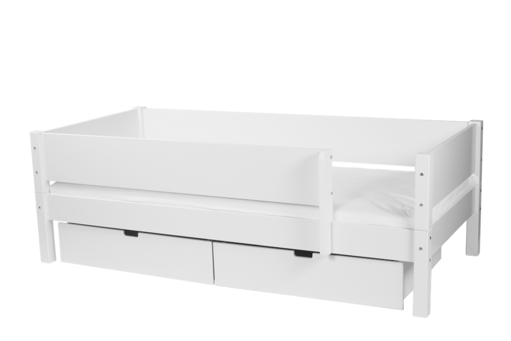 Manis-hâ Mimer Enkeltseng Med Classic Sengehest Og Skuffer 200 Cmâ -  90x200