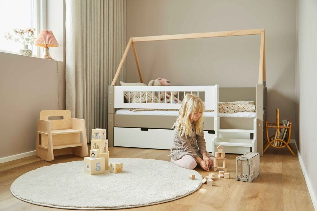 Manis-hâ Mimer Enkeltseng Med Sprosset Sengehest Og Skuffer 200 Cmâ -  90x200