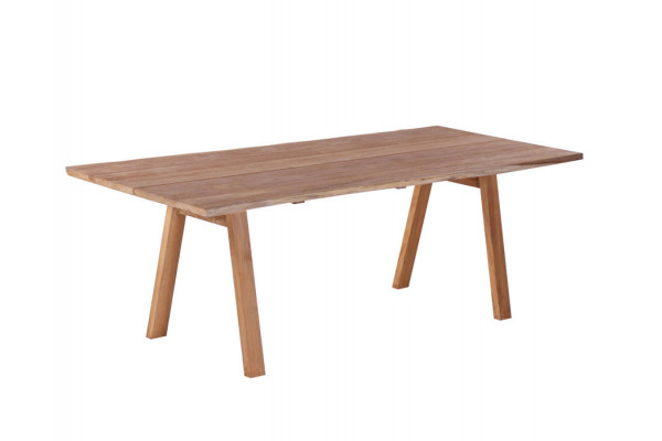 Maxi Plankebord 100x240 Cm   Bordben   Teak Skrå