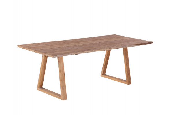 Maxi Plankebord 100x240 Cm   Bordben   Teak Trapez