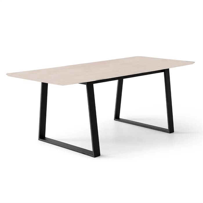 Meza By Hammel Spisebord Boat 165   90 Cm  Eg Finér Trapez Stel