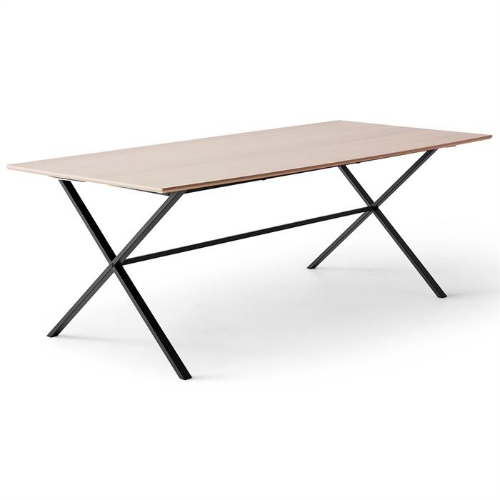 Meza By Hammel Spisebord Square 165   90 Cm  Eg Finér Cross Stel