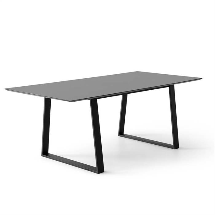Meza By Hammel Spisebord Square 165   90 Cm  Graphit Antifinger Laminat Trapez Stel