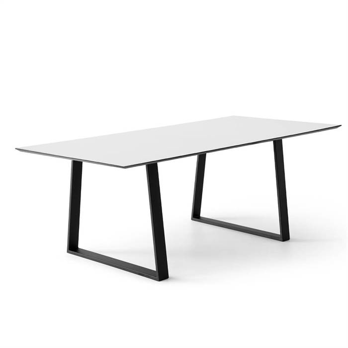 Meza By Hammel Spisebord Square 165   90 Cm  Hvid Laminat Trapez Stel
