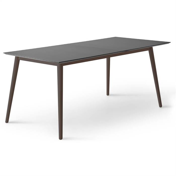 Meza By Hammel Spisebord Boat 165   90 Cm  Sort Antifinger Laminat Ben   Sort Bejdset Eg