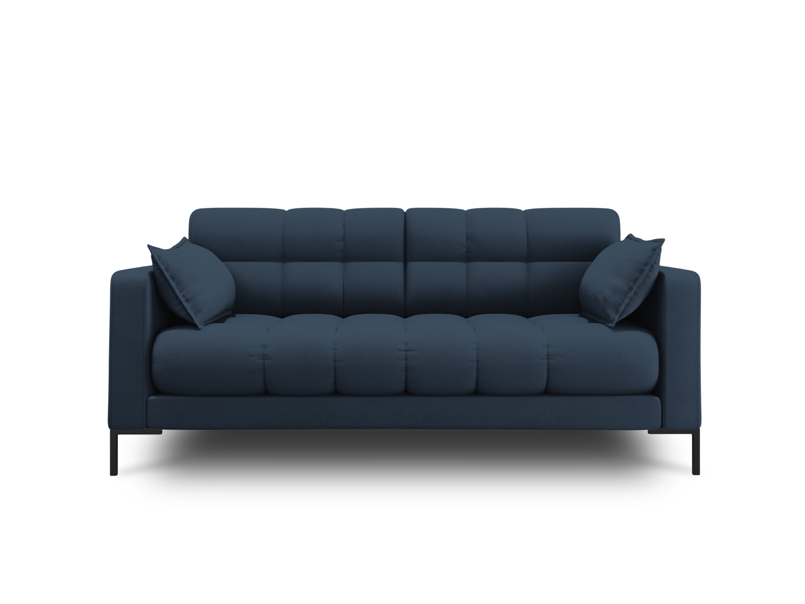 Micadoni Mamaia Sofa    Sæder Blå Stof Og Sort Metal