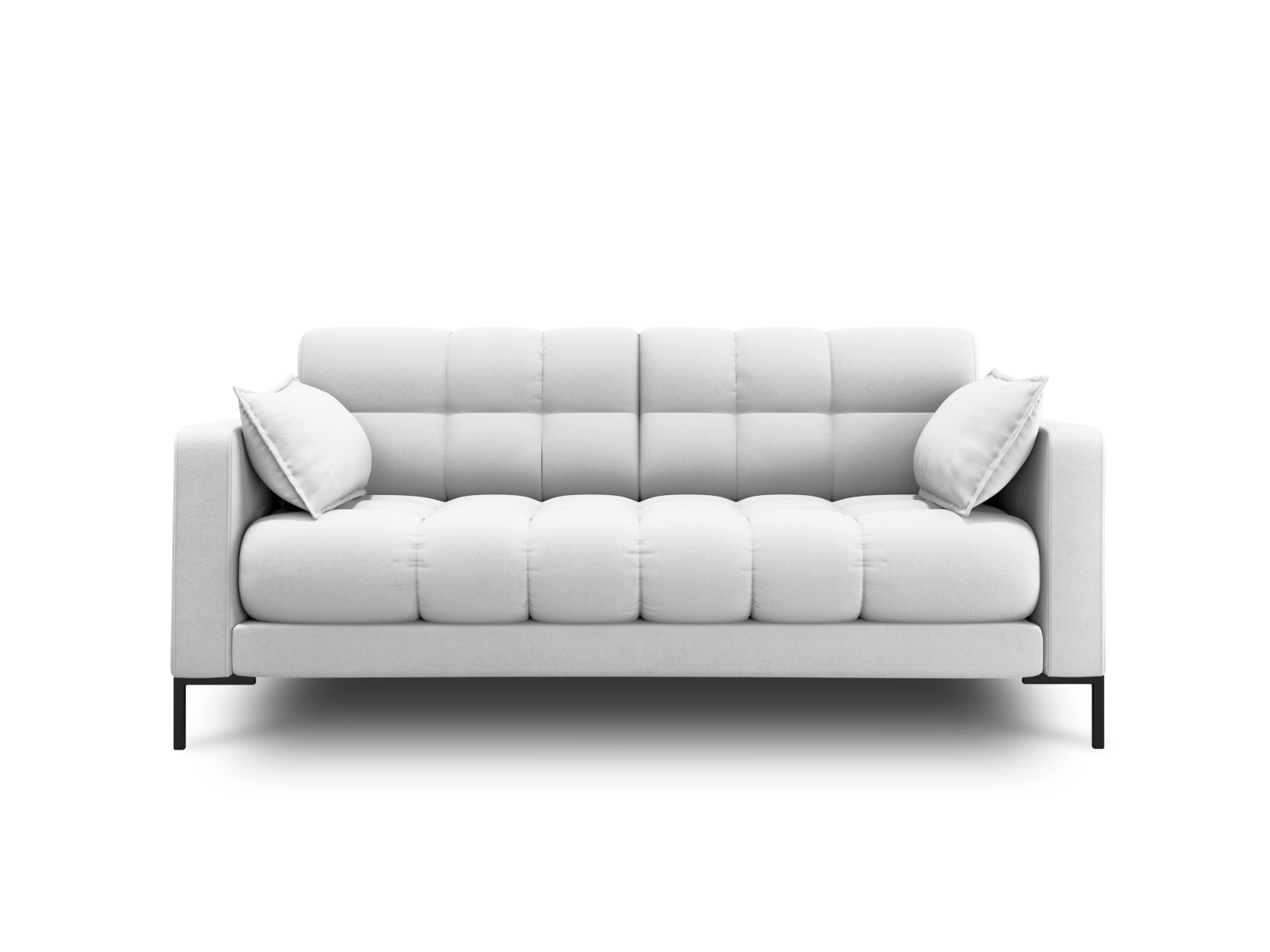 Micadoni Mamaia Sofa    Sæder Grå Stof Og Sort Metal