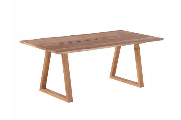 Mika Plankebord 90x200 Cm   Bordben   Teak Trapez