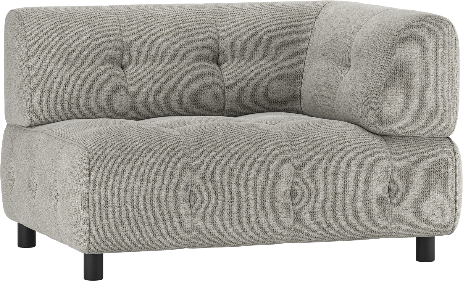 Modulær Sofa Woood Louis    -pers  Lysegrøn Chenille Højre Armlæn