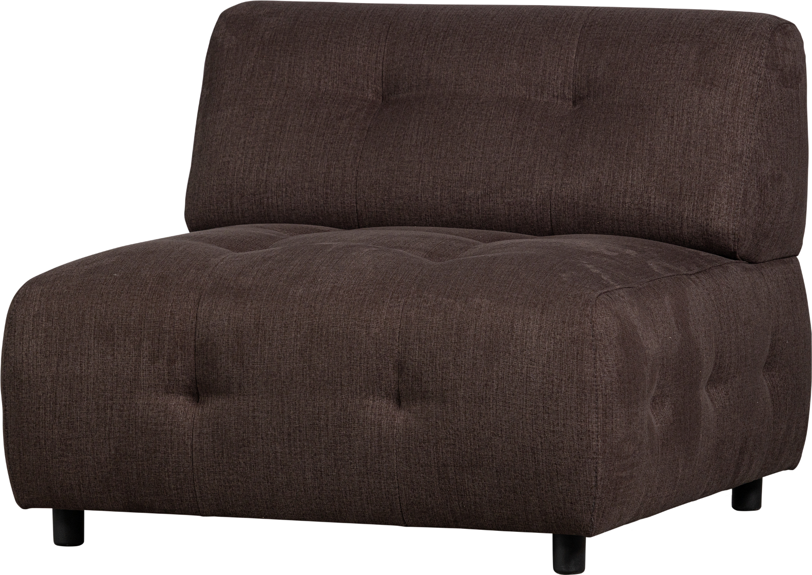 Modulær Sofa    -sæders Woood Louis Fladvævet Polyester Kaffe H73xb90xd90 Cm