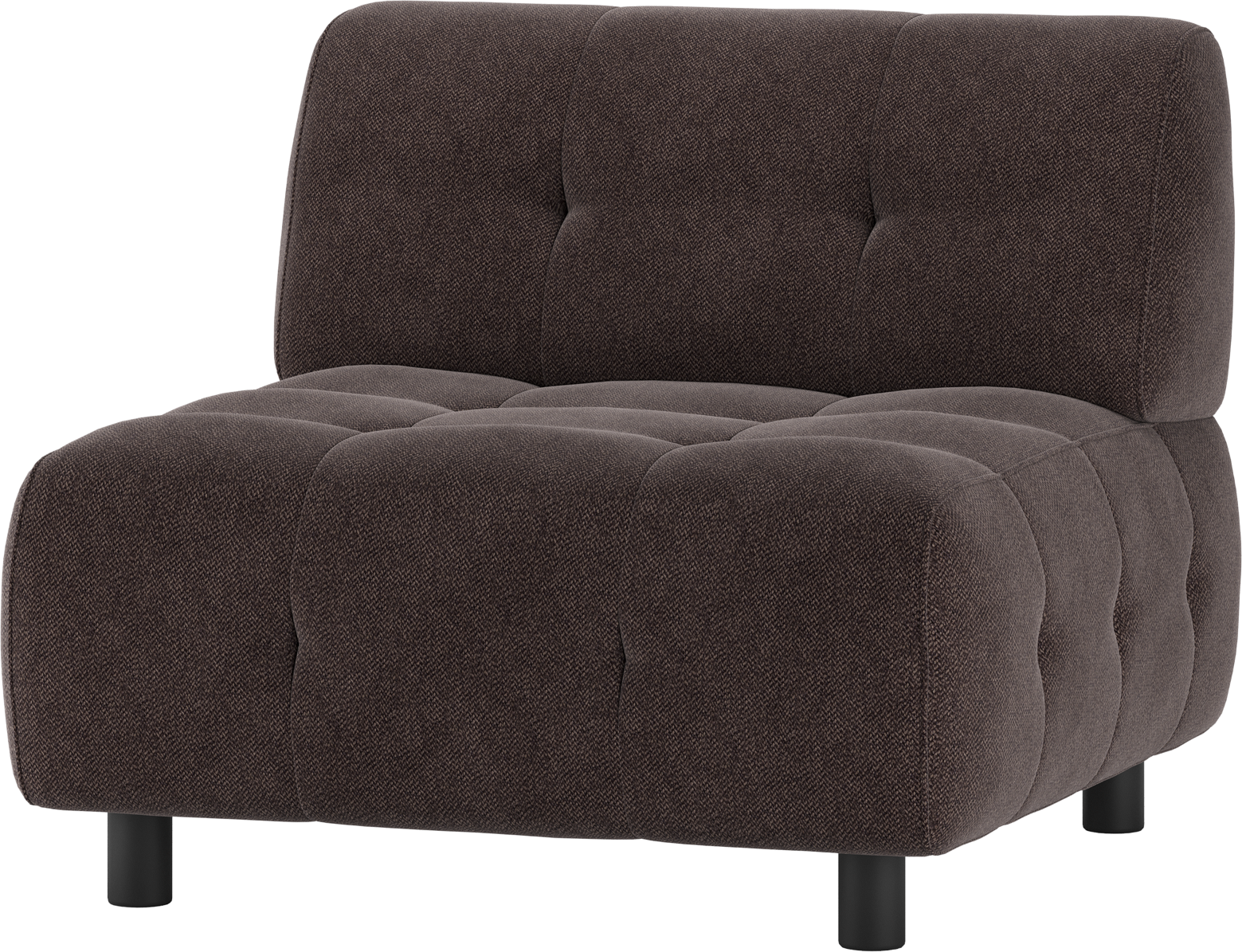 Modulær    -sæders Bygg-selv Sofa Woood Louis Kafferbrun Vævet Polyester