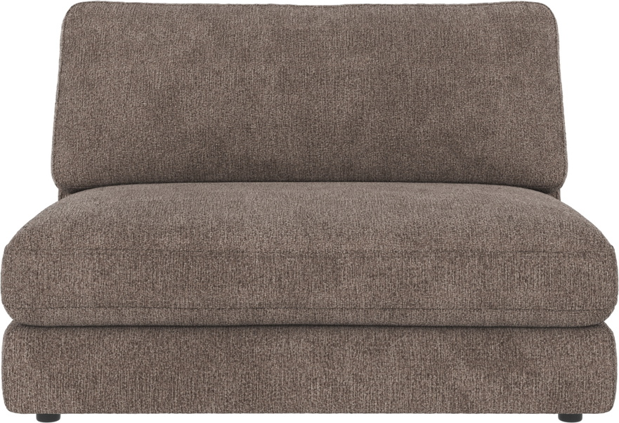 Modulsofa Midtermodul Rowico Duncan Greg Stof Mørk Beige H78xb112xd103 Cm