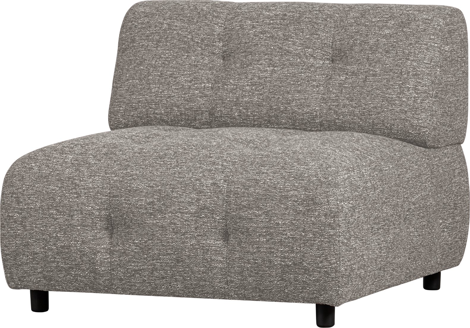 Modulsofa Woood Louis    -sæder Kaffe Grov Melange Polyester 73x90x90 Cm