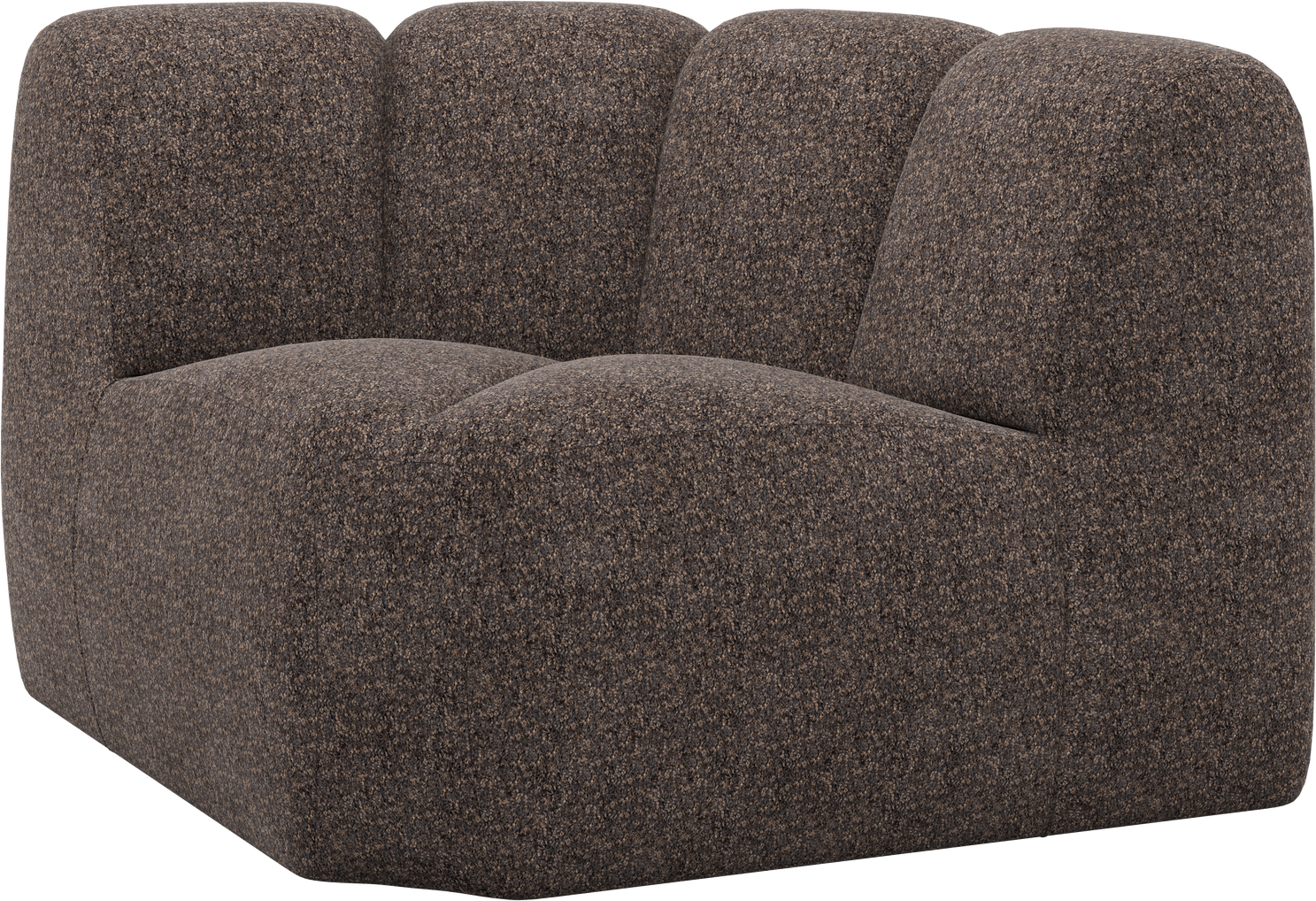 Modulsofa Woood Mojo Hjørnemodul Brun Valley   Chenille H74ã B110ã D110 Cm
