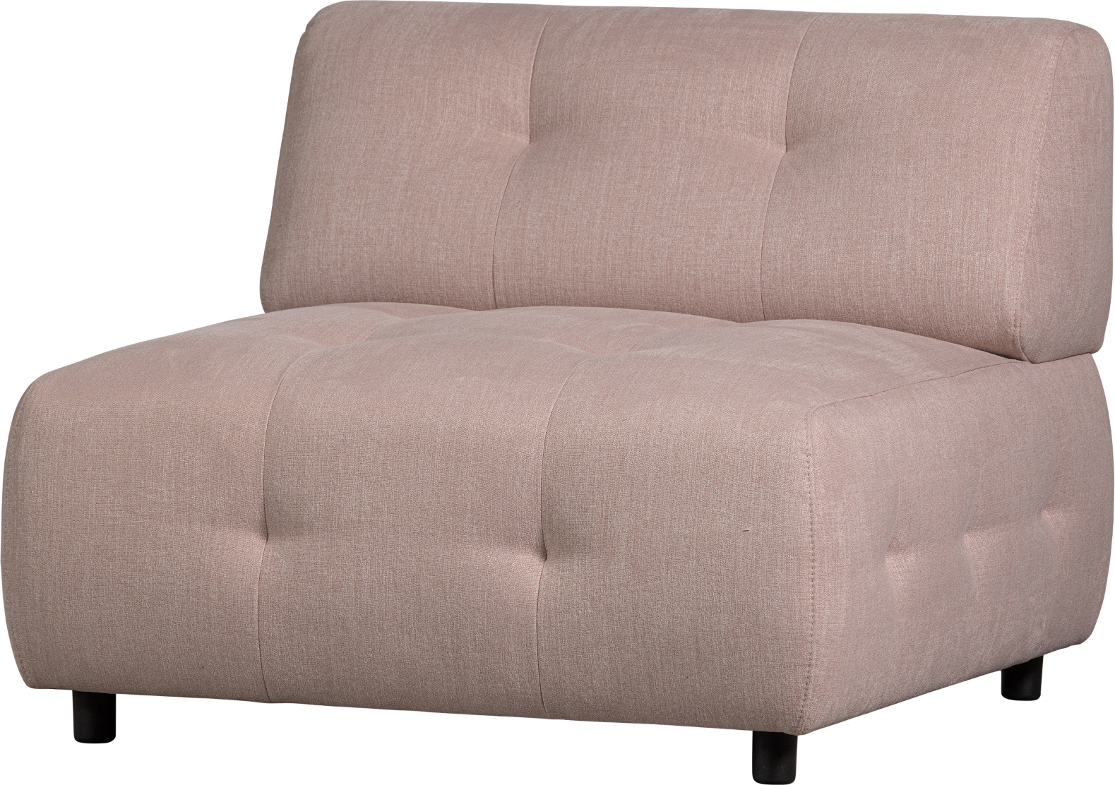 Modulsofa    -sæders Woood Louis Fladvævet Polyester Lyserød