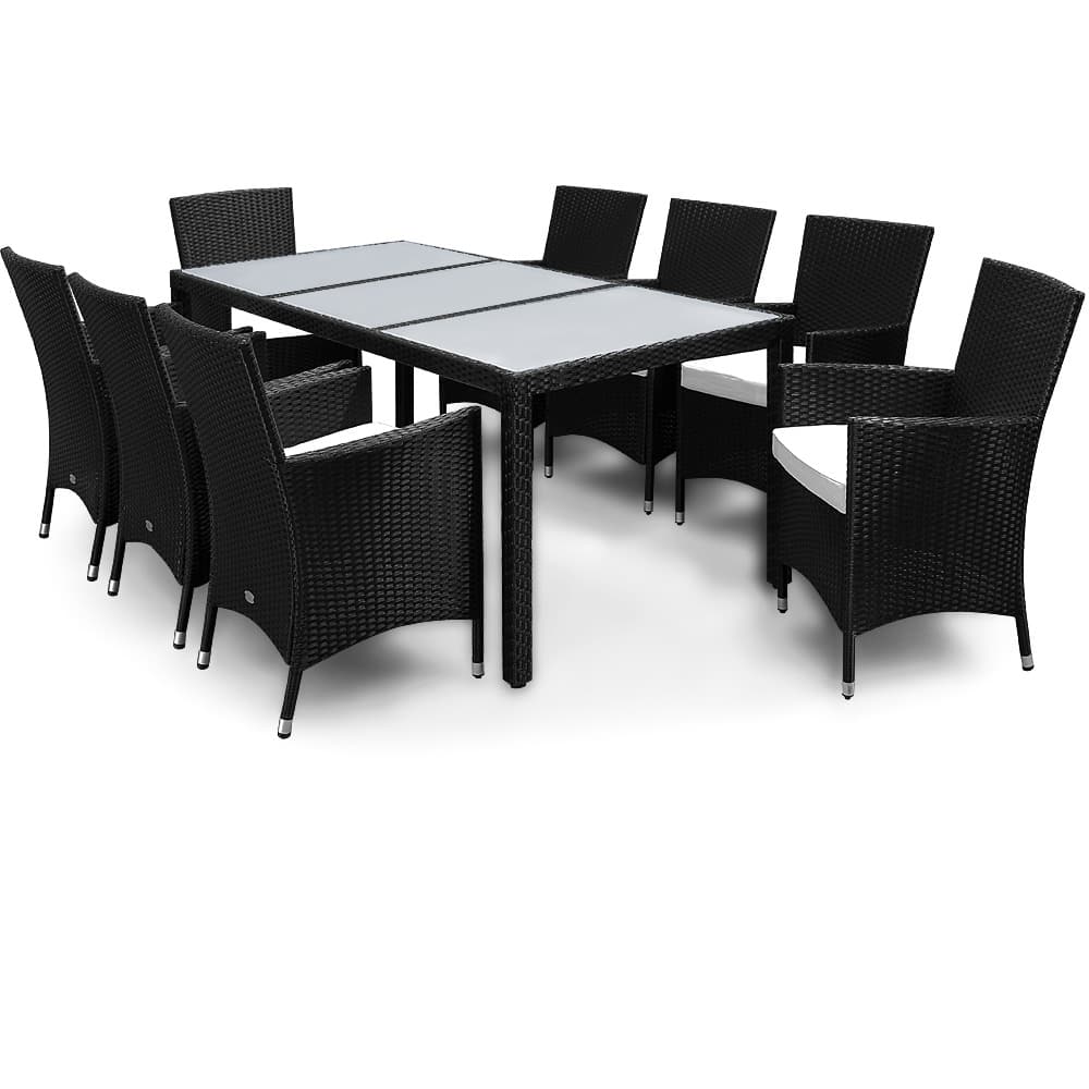 Polyrattan Havesiddegruppe Milan   Dele  Sort