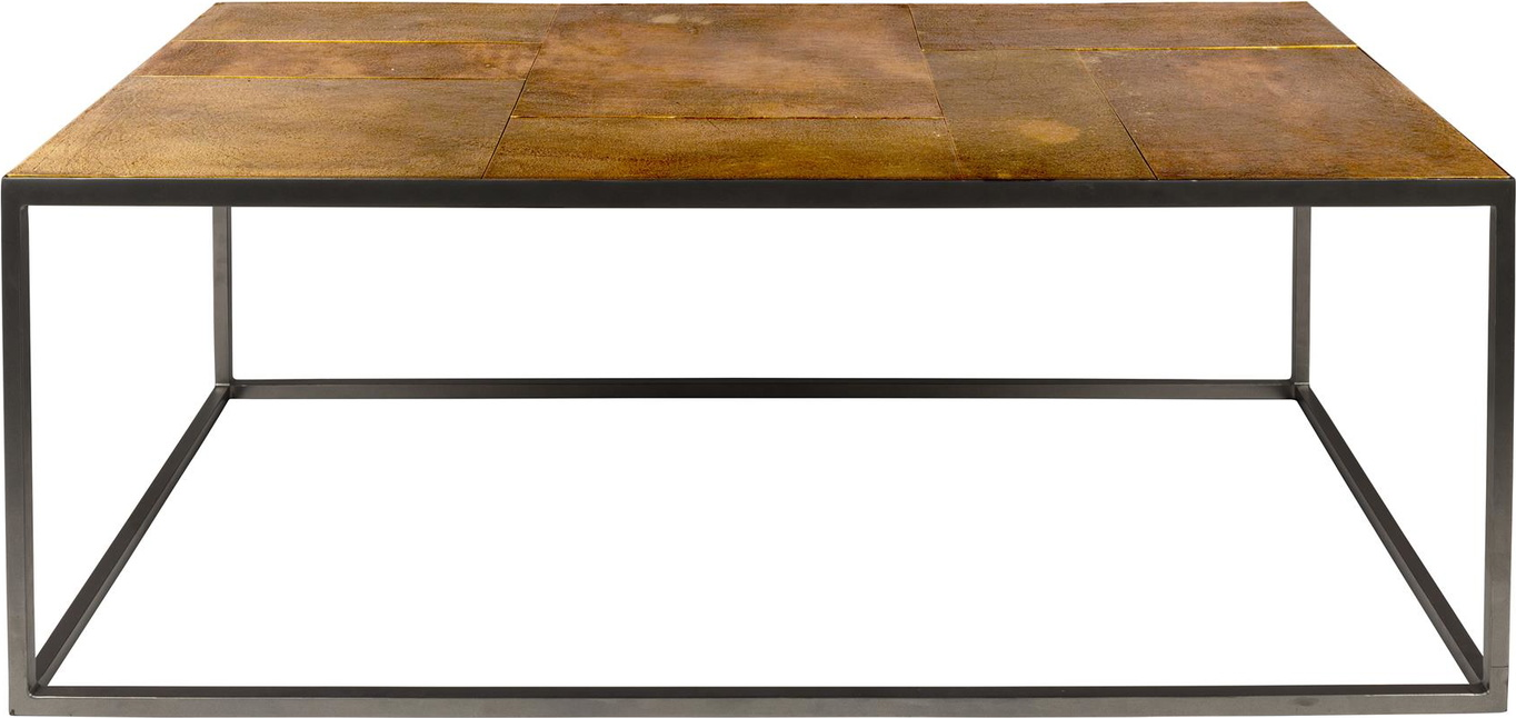 Rektangulært Sofabord Dutchbone Lee 110ã 55ã 40 Cm Brungrå Aluminium Jern