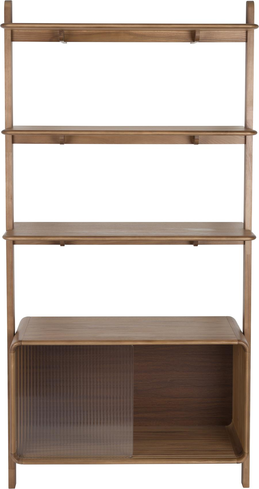 Reol Hyllesystem Zuiver Rise Asketræ Mudderbrun H180   B90   D35 Cm