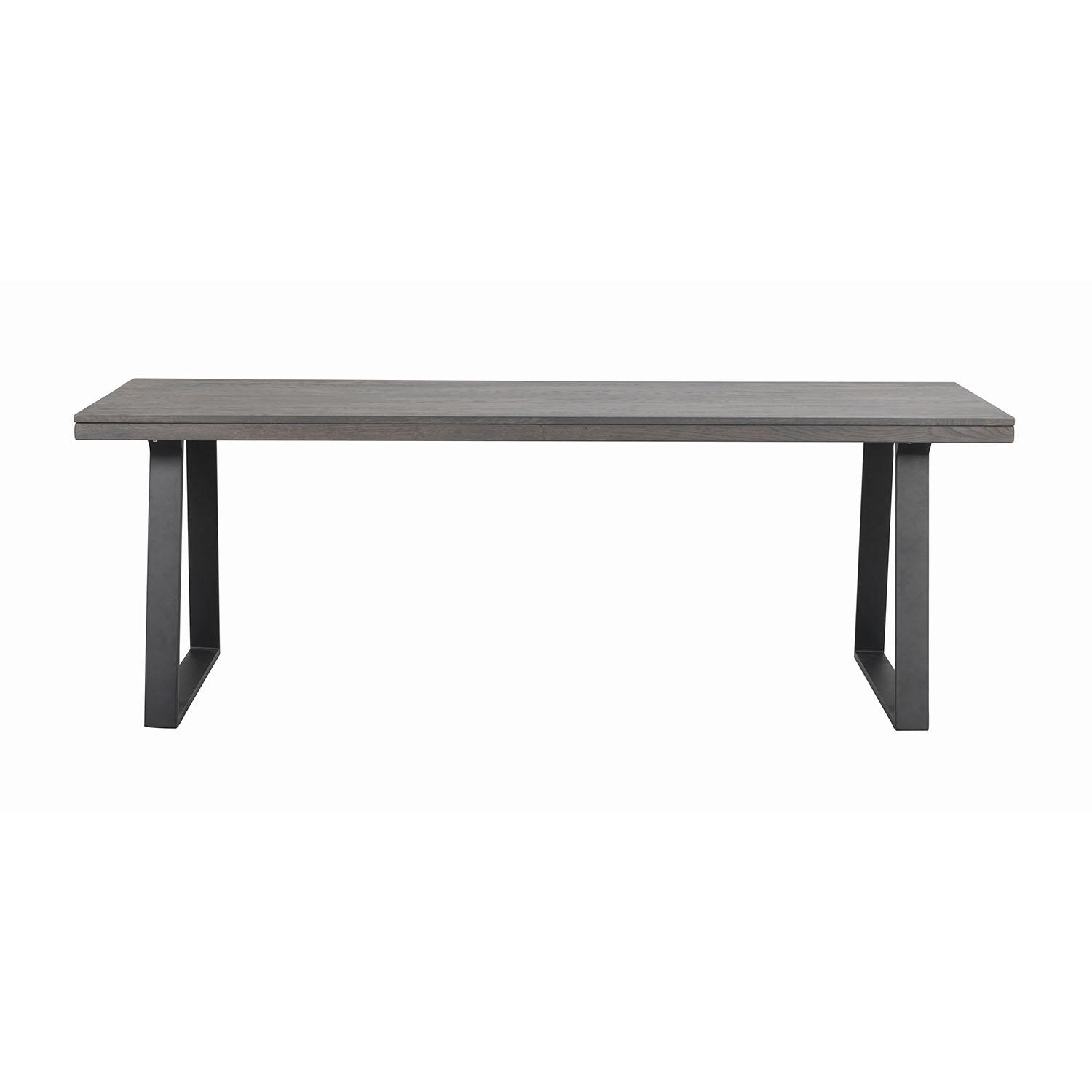 Rowico Brooklyn Rektangulær Spisebord     Udtræk Mørkt Egetræ     -ben   Sort Metal  220x95