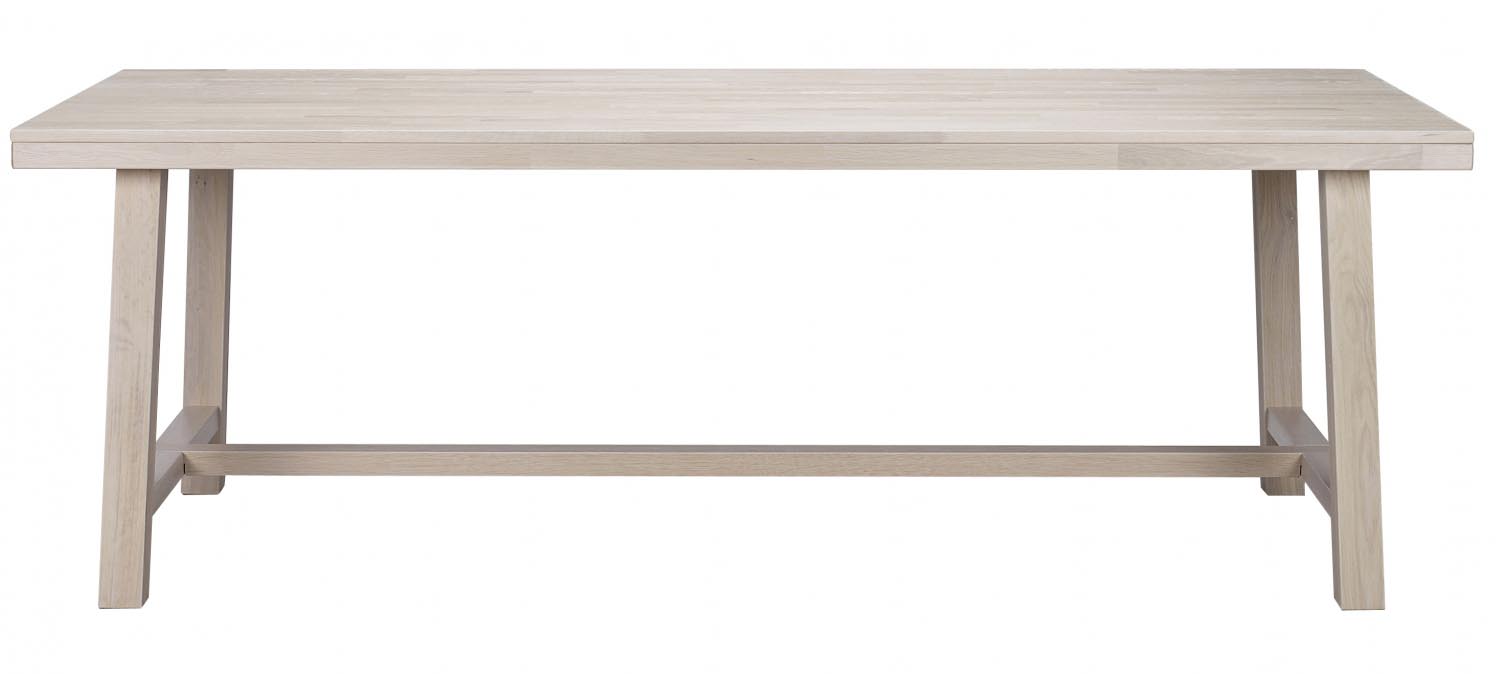 Rowico Brooklyn Spisebord Hvidpigmenteret Eg    Udtræk  220x95