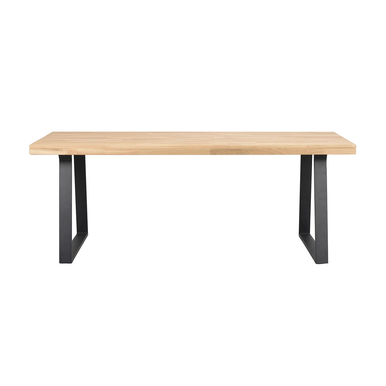 Rowico Brooklyn Spisebord Natur Egetræ Og Sort Metal  170x95