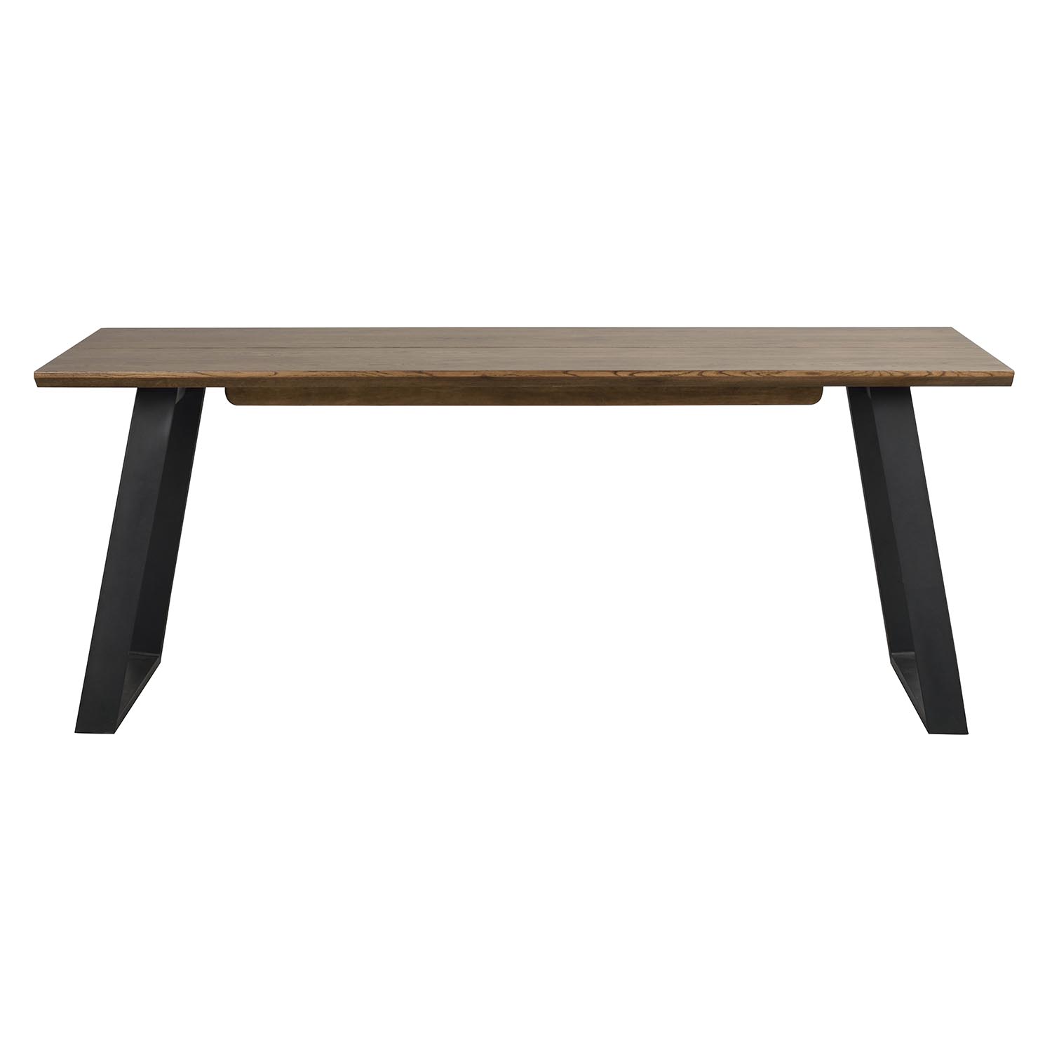 Rowico Melville Spisebord     Udtræk Brun Egetræ Og Sort Metal  210x95