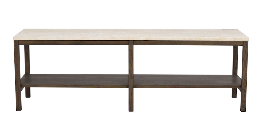 Rowico Orwel Konsolbord     Hylde Beige Travertin Og Brun Eg  140x40