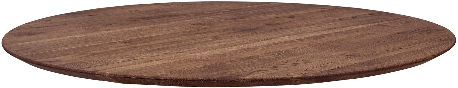 Rund Bordplade House Of Sander Boston   Egetræ Mocca ø128 Cm    Cm Tyk