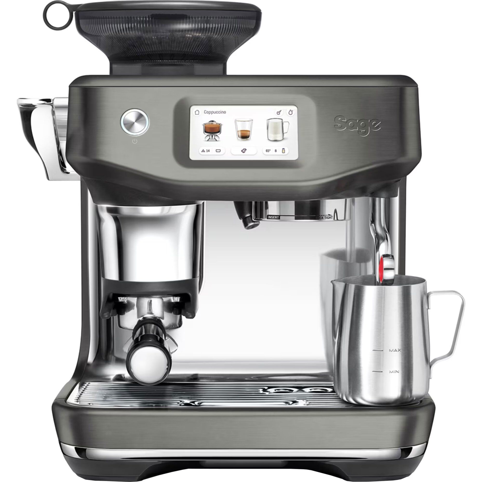 Barista Touchâ  Impress Ses881 Espressomaskine  Black Steel