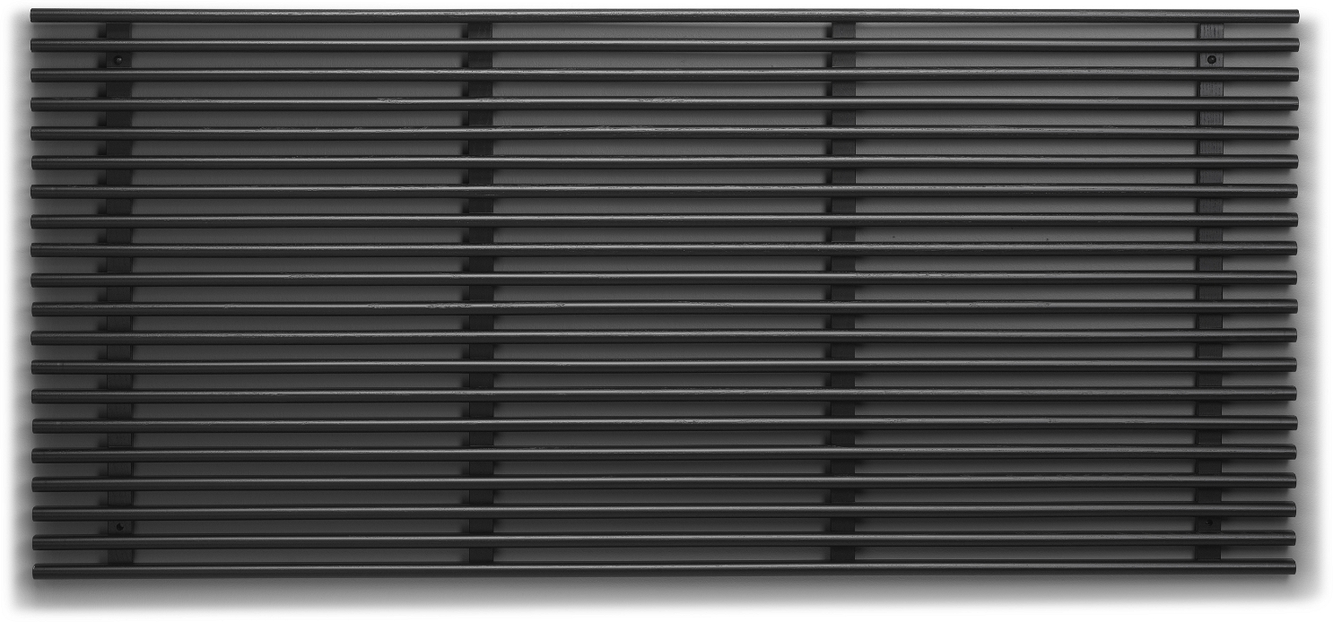 Sengegavl Hovedgavl Oscarssons Möbel Zana   Sortbejdset Massiv Ask H84xb124xd4   Cm