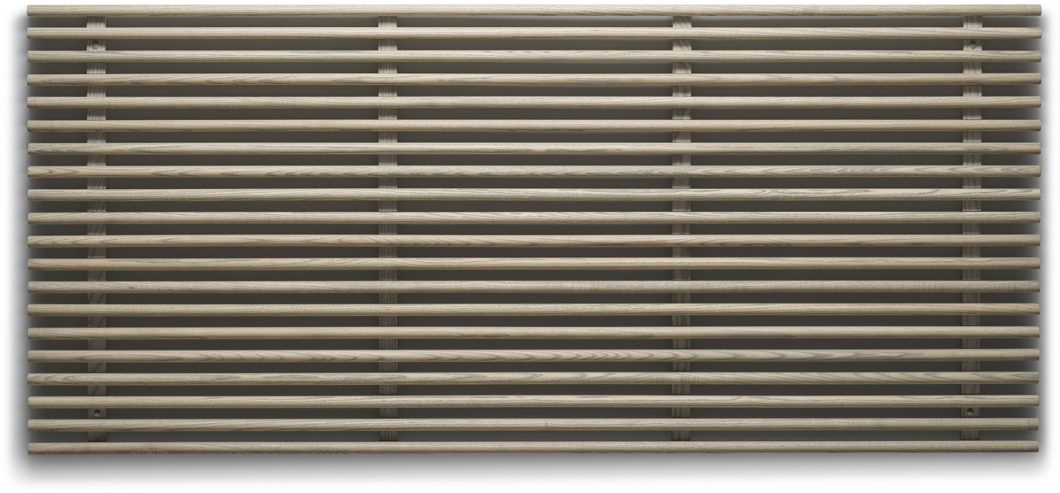 Sengegavl Oscarssons Möbel Zana Massiv Ask Gråolieret H84ã L124 Cm