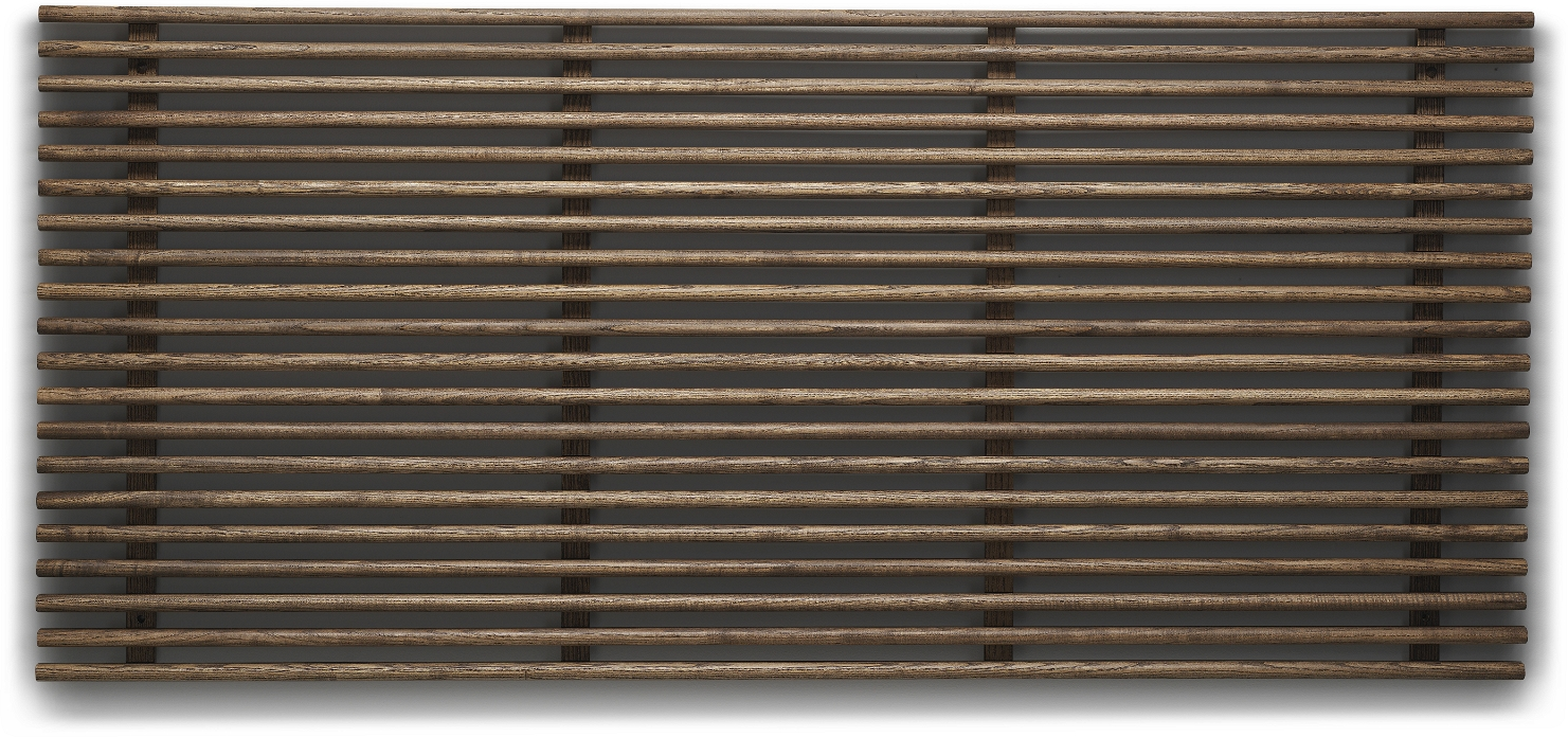 Sengegavl Oscarssons Möbel Zana Massiv Ask Med Brunolieret Finish H84ã L124ã D4   Cm