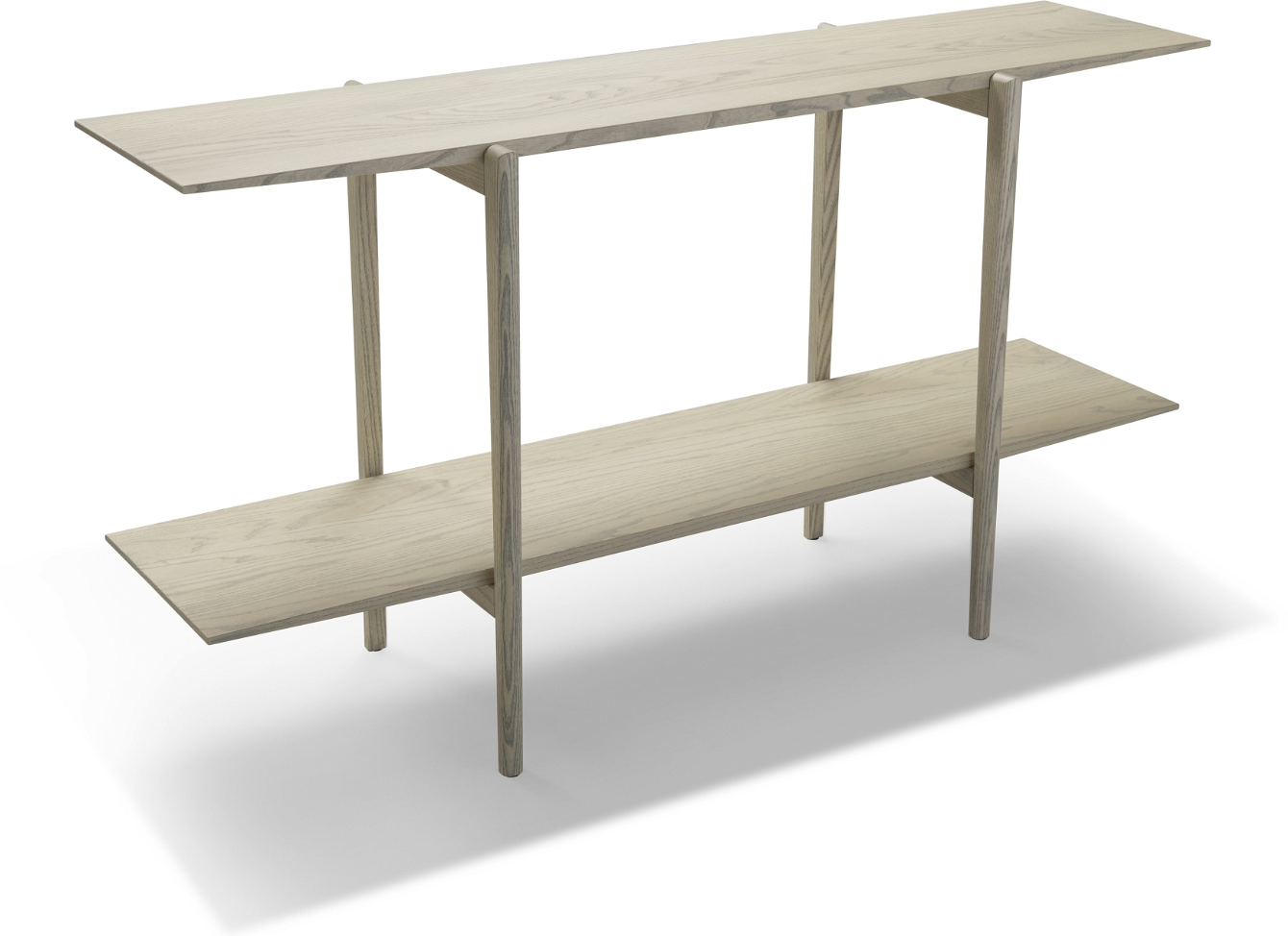 Sidebord Oscarssons Möbel Calpe   Massivt Ask  Gråolieret Finish  75x42x140 Cm