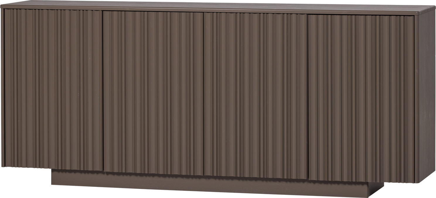 Skænk Sideboard Woood Nova Truffle Brown Fyrretræ    Grafiske Låger  H85xb200xd40 Cm  Fsc Mix