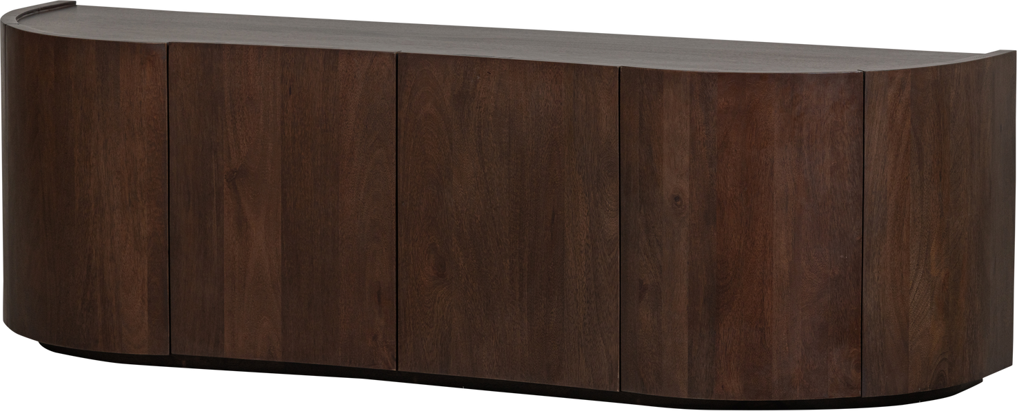 Skænk Woood Collection Sideboard   Mangotræ  Lav H50   B160   D46 Cm Brun  Organisk Bølget Design