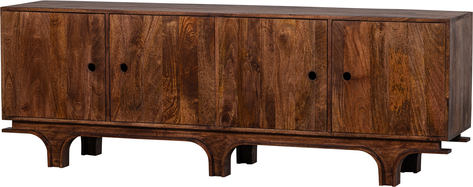 Skænk Woood Collection Staes Håndlavet Mangotræ Valnød 200x45x70 Cm