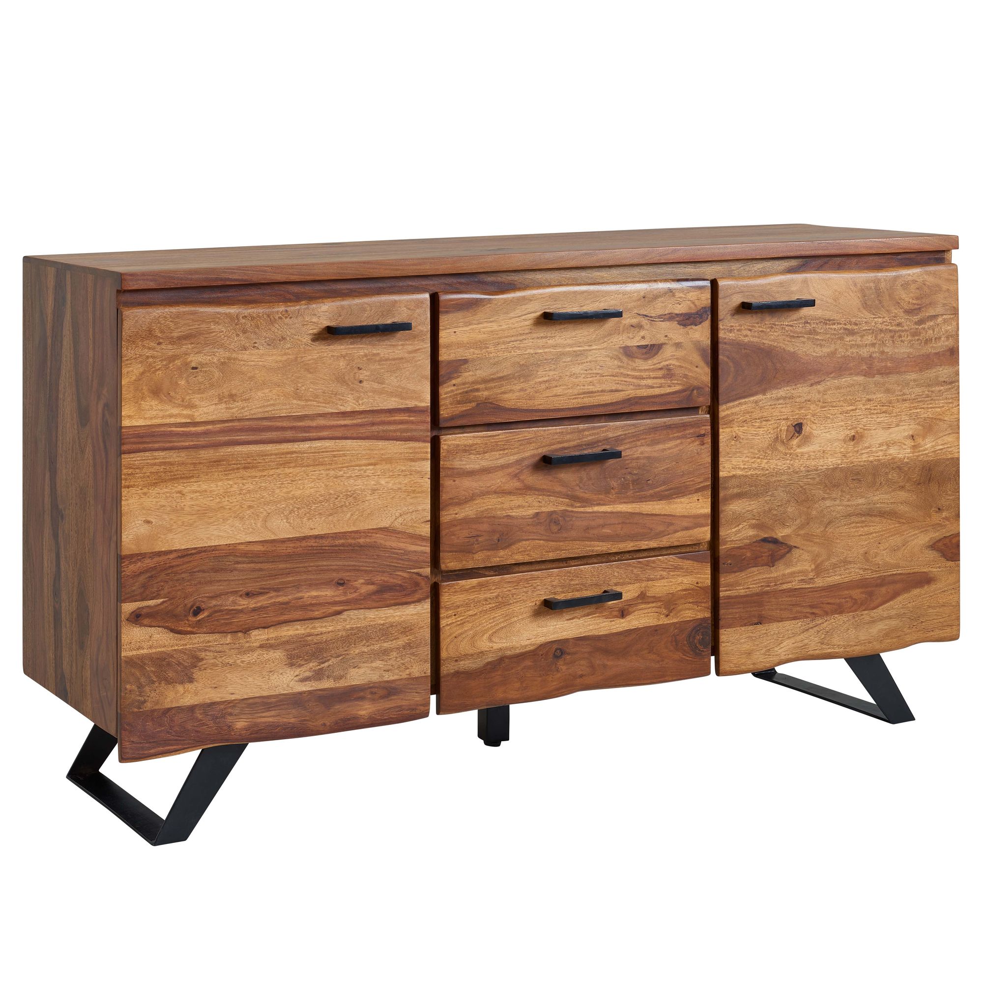 Skænk 145x82x45 Cm Massivt Træ