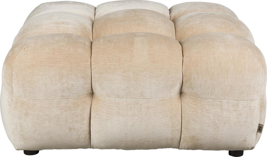 Skammel Dutchbone Hackman Lysgrå Polyester 100   100   45 Cm
