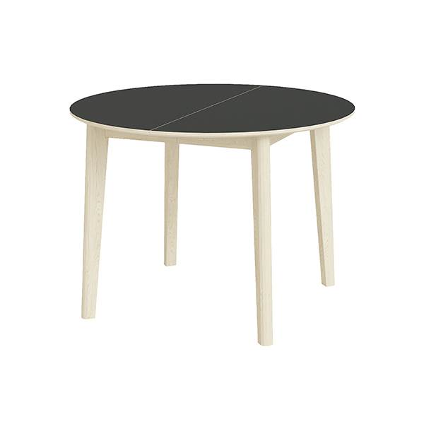 Skovby Sm120 Rundt Spisebord Hvidolieret Eg Sort Nano