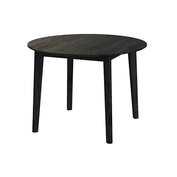 Skovby Sm120 Rundt Spisebord Lakeret Sort Eg