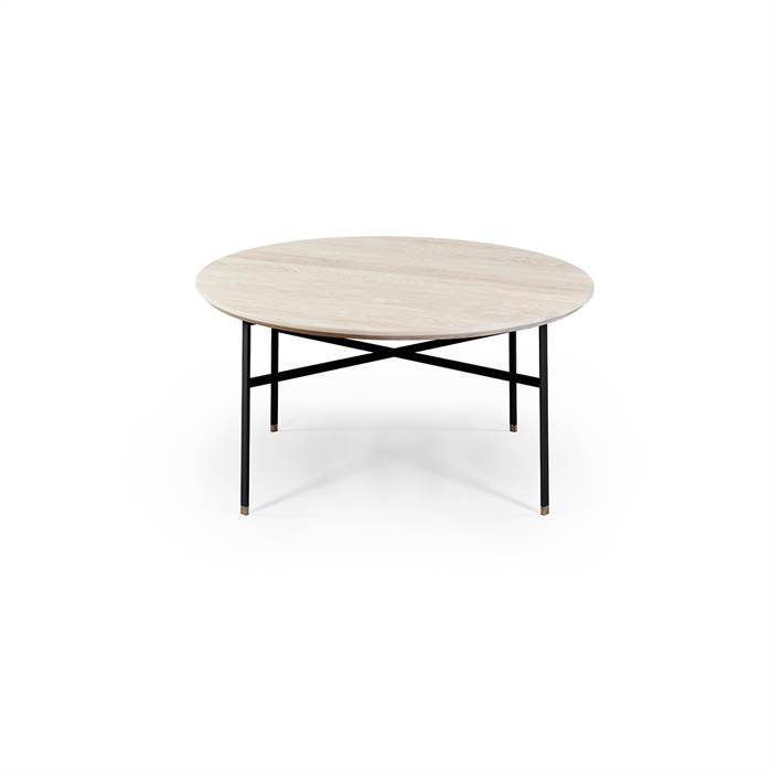 Skovby Sm243   Sm262s Sofabord   99 Cm Bordplade: Massiv Hvidolieret Eg