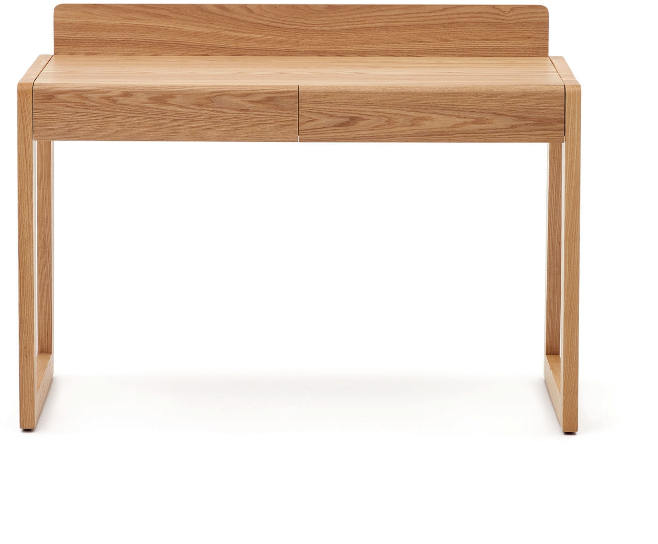 Skrivebord Kave Home Arandu Naturask 120x60x87 Cm Nordisk Design Med Skuffer Og Justerbare Fødder