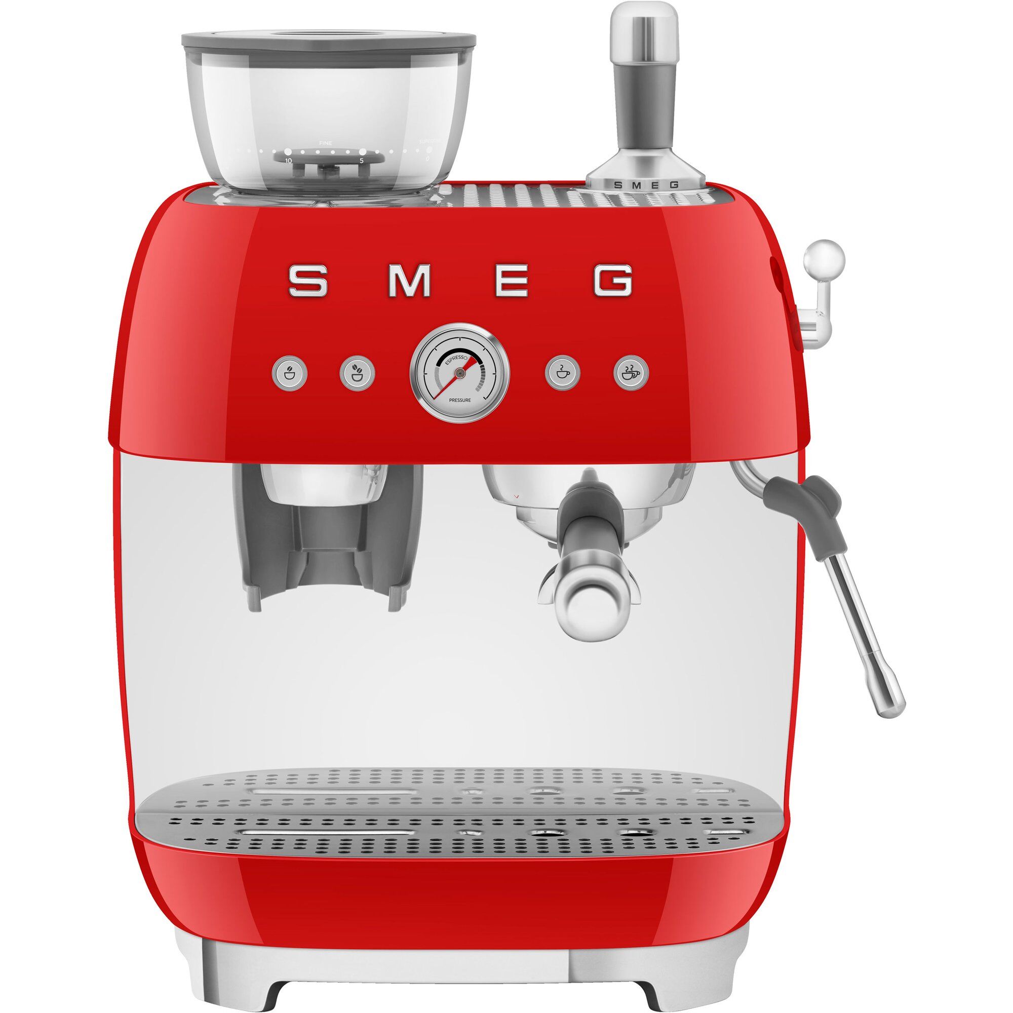 Egf03 Manuel Espressomaskine  Rød