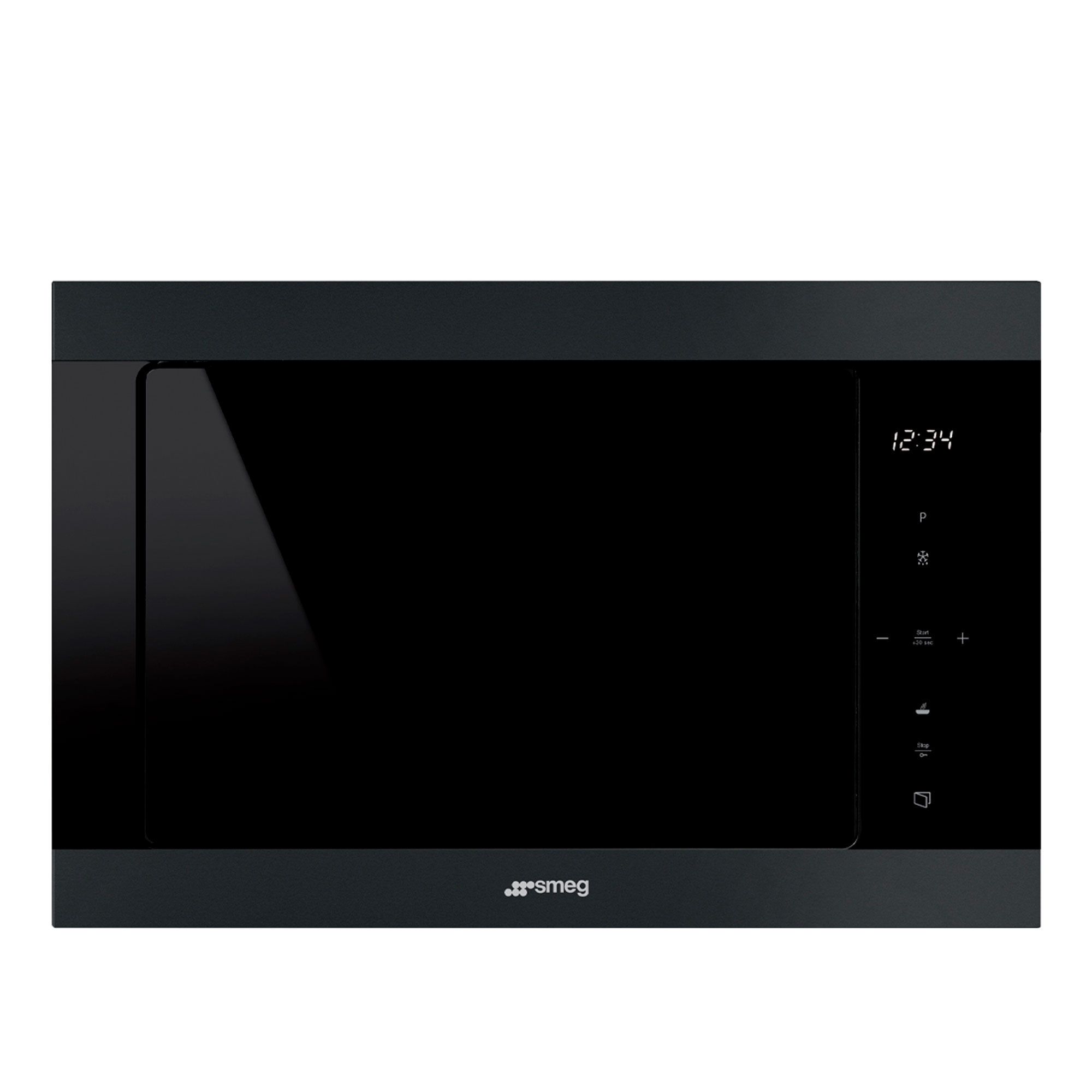 Smeg Fmi325n Indbygget Mikrobølgeovn 25 Liter  Mat Sort